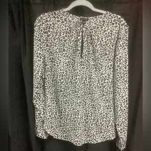 Ann Taylor Animal Print Blouse